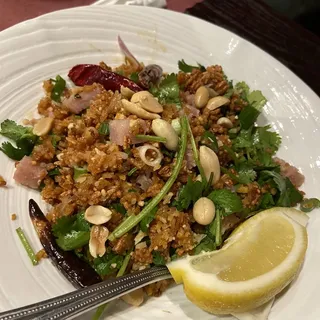 Kao Nam Tod (Rice Ball Salad)