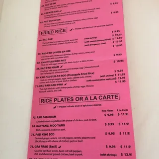 Other Fried Rice Dishes