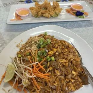 Beef Pad Thai with extra egg