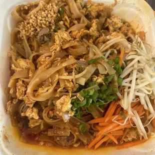 Pad Thai with extra egg