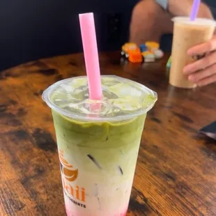 Matcha Strawberry Latte
