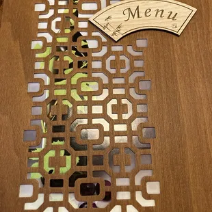 the name of the menu