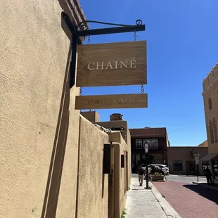 The sign before you get to the entrance