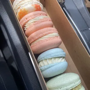 Pistachio and Blue Corn are my favorite! All delicious and legit macarons!