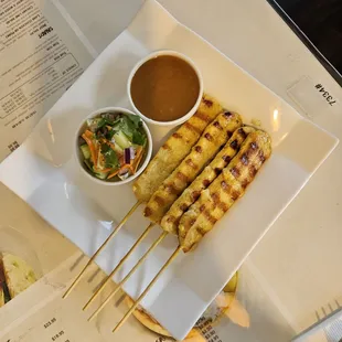 Chicken Satay ($9.95) 11/1/2024