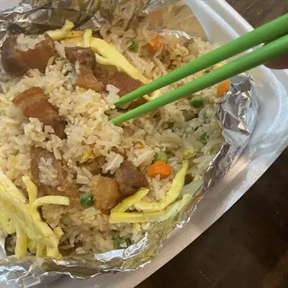 Crispy Pork Belly Fried Rice