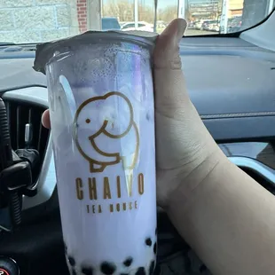Ube milk tea
