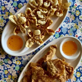 Crab Rangoon and Crispy Wontons