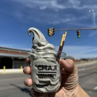 Black Sesame Frozen Soft Serve Pint