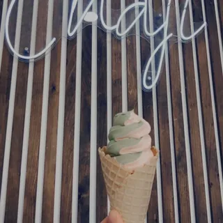 Matcha and Red Bean Swirl