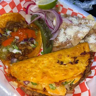 a close up of a mexican dish