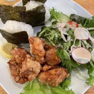 Onigiri and Karaage Combo