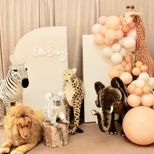 Wild one oh baby Babyshower animal prop rentals