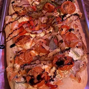 Mediterranean Veggie Flatbread
