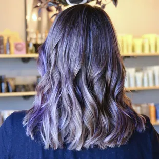 Purple balayage perfect for fall