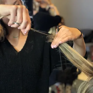 Why cut it wet when we wear our hair dry?!