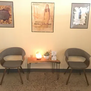 Treat yo self to some relaxation while you wait for your appointment.