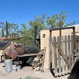 said wood fire grill!