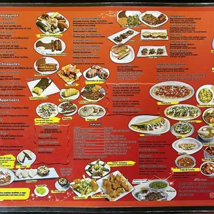 Printed Menu side 2