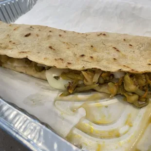Quesadilla de Flor de Calabaza (squash blossom)