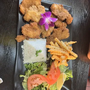 Camarones empalizados