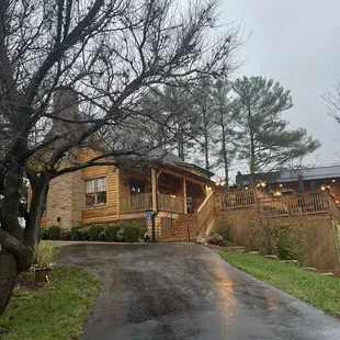 outside