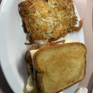 Breakfast sandwich on sourdough.