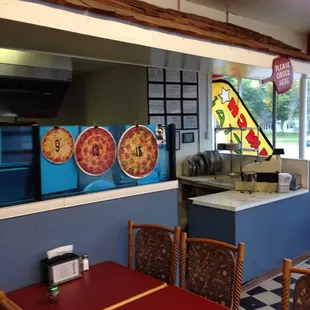 the interior of a restaurant