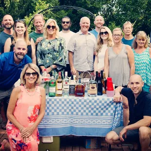 a group of people posing for a picture