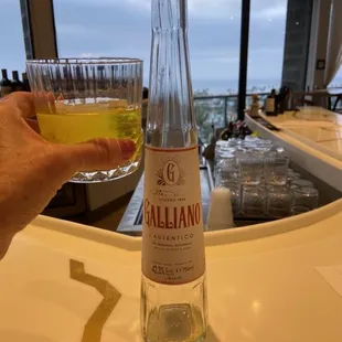 Galliano, an herbal and anise liquor.
