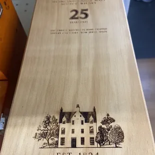 Macallan 25 in a wooden box