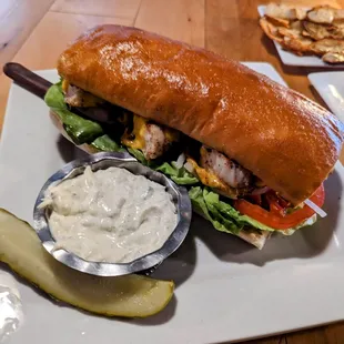 Grilled Haddock Sandwich