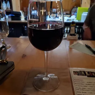 A nice glass of Malbec to start.