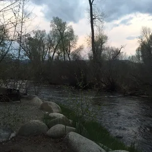View of the creek from our spot