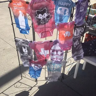 Onesies from a local vendor