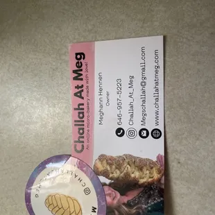 a sticker and a piece of cake
