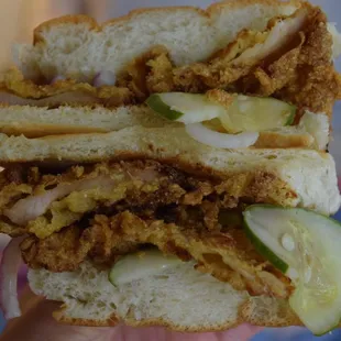 Crispy chicken sandwich