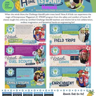 Virtual STEAM programs