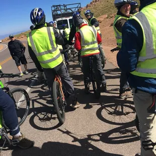 One of the stops to regroup and rest.