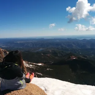 Plenty of photo ops at the top of Pike's (as far as the snow would let us go up)