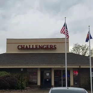 Our new flag poles
