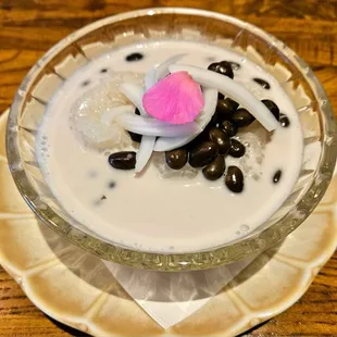 Coconut  Black bean and sticky rice in warm coconut milk