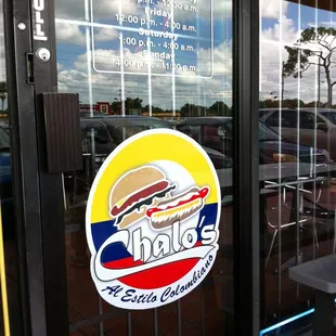 the front of the restaurant
