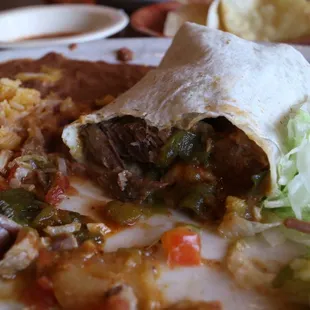 Green Burro Lunch Special, $7.29