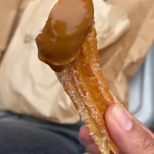 Churros with Dulce de Leche Dipping Sauce