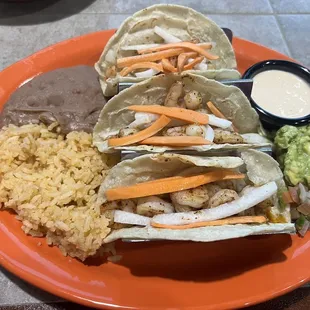 Baja shrimp street tacos