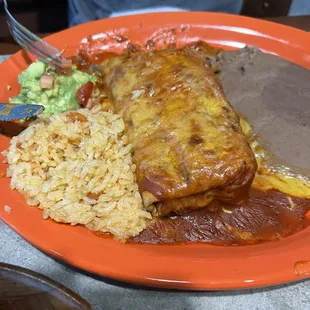 Fajita beef chimichanga..