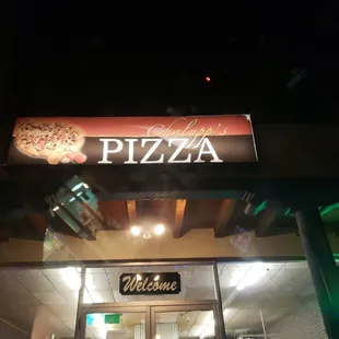 the front of the restaurant