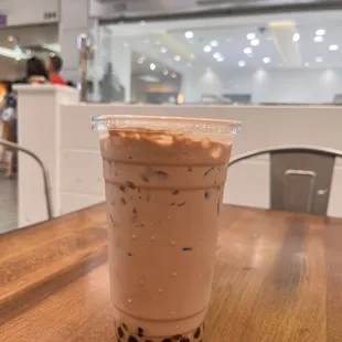 Signature milk tea with boba