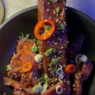 bbq ribs, ribs, food